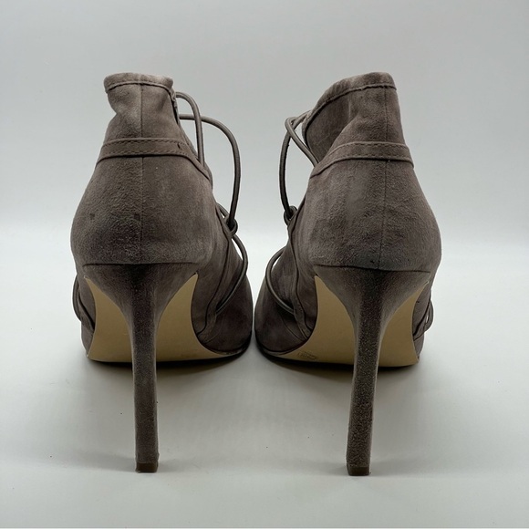 BCBGeneration Gray Strappy Open Toe Heels - Picture 6 of 10